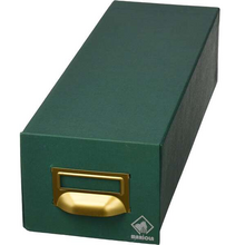 Mariola Fichero Carton Forrado en Geltex Nº5 para 1000 Fichas - Medidas 250x190x350mm - Resistente y Duradero - Color Verde