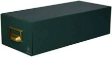 Mariola Fichero Carton Forrado en Geltex NÂº2 para 1000 Fichas - Medidas 155x100x350mm - Resistente y Duradero - Color Verde