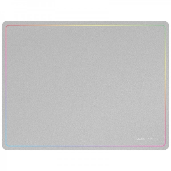 Mars Gaming Alfombrilla Gaming Nanotextil - Deslizamiento Suave - Efecto Rainbow - Base Antideslizante - Alta Durabilidad - Colo