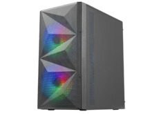 Mars Gaming Caja Gaming Compacta MC-ME - DiseÃ±o Innovador - Ventiladores FRGB 120mm - Ventana Lateral Cristal Templado - Maxima