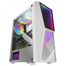 Mars Gaming MC777 Semitorre Gaming Premium - Espejo Infinito ARGB - 17 Modos de Luz - Refrigeracion Avanzada con 2 Ventiladores