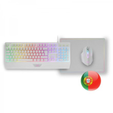 Mars Gaming MCP124 Combo Gaming 3en1 - Teclado H-Mech RGB - Raton RGB Switches HUANO - Alfombrilla Nanotextil Rainbow - Compatib
