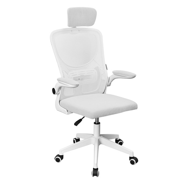 Mars Gaming MGC-ERGOPLUS Silla de Oficina Ergonomica - Reposacabezas, Soporte Lumbar y Reposabrazos Ajustable - Malla Transpirab