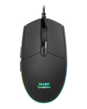 Mars Gaming MMG Raton Gaming USB 3200dpi - 6 Botones - Iluminacion LED RGB - Uso Diestro - Cable de 1.60m