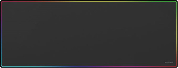 Mars Gaming MMP224 Alfombrilla Extragrande - Base Antideslizante - Superficie Nanotextil Flexible - 880x330x3mm - Color Negro