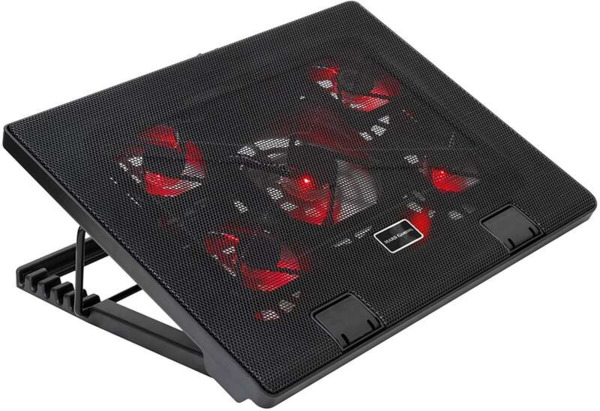 Mars Gaming MNBC2 Base de Refrigeracion para Portatil hasta 17.3" USB - Inclinacion Ajustable - 5 Ventiladores - Iluminacion LED