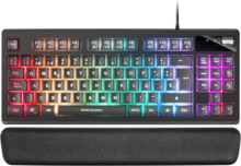 Mars Gaming Teclado Gaming MKAX RGB Control - Compacto TKL - Pulsacion H-Mech - 9 Efectos RGB - Boton Roller Volumen - ReposamuÃ