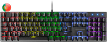 Mars Gaming Teclado Mecanico RGB MK422 - Tecnologia Antipolvo - Efectos de Iluminacion Rainbow - Teclas Ultra-resistentes - Func
