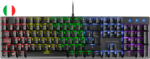 Mars Gaming Teclado Mecanico RGB MK422 - Tecnologia Antipolvo - Efectos de Iluminacion Rainbow - Teclas Ultra-resistentes - Func
