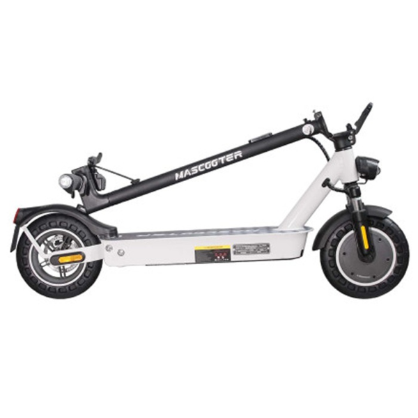 Mascooter S2 Patinete Electrico Motor 400W - Homologado DGT - Autonomia hasta 30km - Carga Maxima 100kg - Ruedas 10" - Color Bla (4)