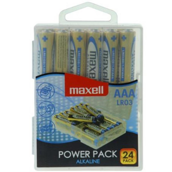 Maxell Pack de 24 Pilas Alcalinas LR03 AAA 1.5V