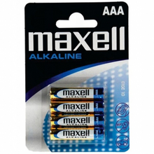 Maxell Pack de 4 Pilas Alcalinas LR03 AAA 1.5V