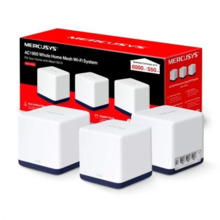 Mercusys H50G Sistema Wi-Fi Mesh AC1900 - 3 Unidades Halo - Cobertura hasta 550 mÂ² - Roaming sin Interrupciones