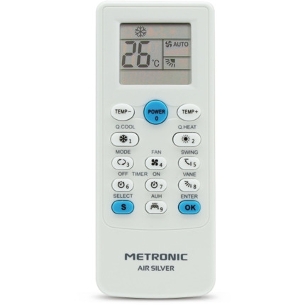 Metronic Mando a Distancia Universal Aire Acondicionado - Color Blanco