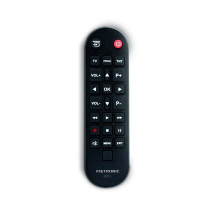Metronic Mando a Distancia  Universal ZAP 2 Para TV + TDT - Color Negro