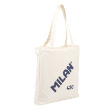 Milan Coleccion 430 Bolso Shopper 7.5L - TamaÃ±o 38x36x6,5cm - Asa Larga 27cm - Tejido 'ripstop' - Color Beige