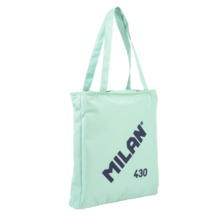 Milan Coleccion 430 Bolso Shopper 7.5L - TamaÃ±o 38x36x6,5cm - Asa Larga 27cm - Tejido 'ripstop' - Color Verde