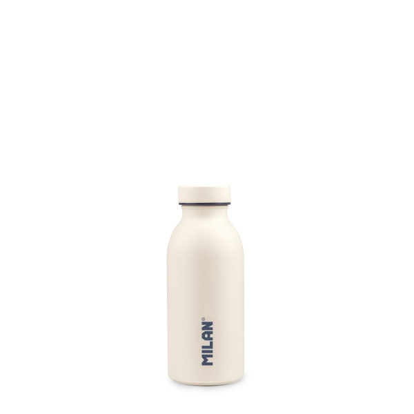 Milan Coleccion 430 Botella Isotermica 0.35L - Doble Pared de Acero Inoxidable - Liquidos Calientes hasta 12h, Frios hasta 24h -