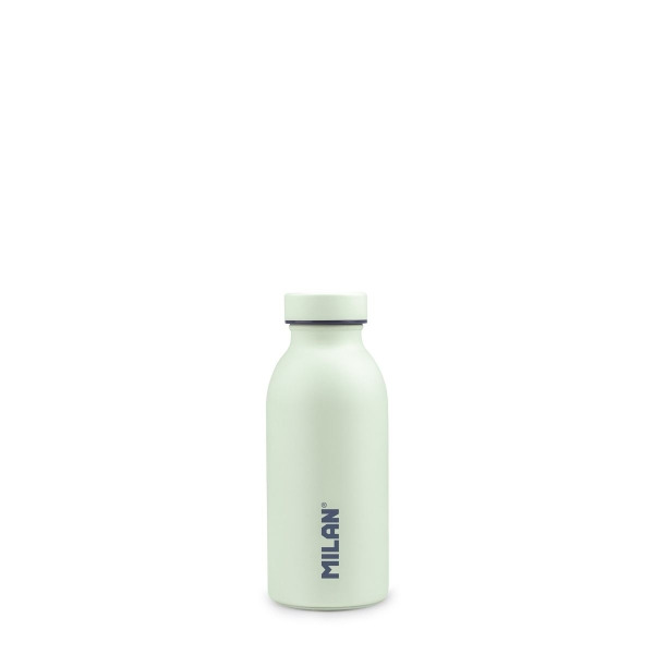 Milan Coleccion 430 Botella Isotermica 0.35L - Doble Pared de Acero Inoxidable - Liquidos Calientes hasta 12h, Frios hasta 24h -