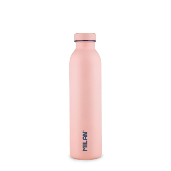 Milan Coleccion 430 Botella Isotermica 0.59L - Doble Pared de Acero Inoxidable - Liquidos Calientes hasta 12h, Frios hasta 24h -