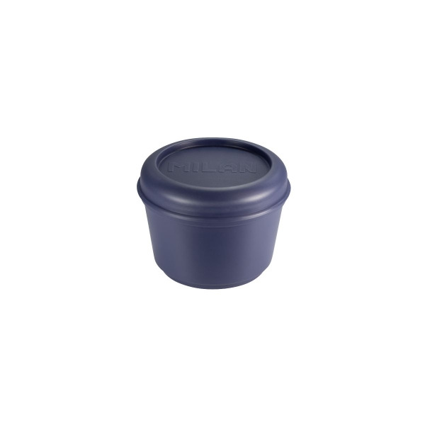 Milan Coleccion 430 Fiambrera Redonda 0.25L - Apta para Microondas, Lavavajillas y Congelador - Libre de BPA - Medidas 10 Ã x 7