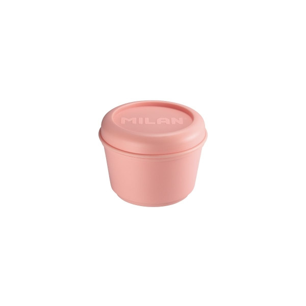 Milan Coleccion 430 Fiambrera Redonda 0.25L - Apta para Microondas, Lavavajillas y Congelador - Libre de BPA - Medidas 10 Ã x 7