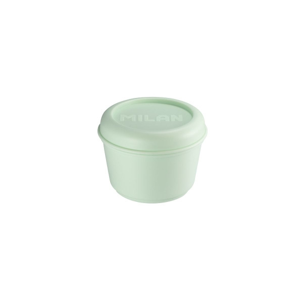 Milan Coleccion 430 Fiambrera Redonda 0.25L - Apta para Microondas, Lavavajillas y Congelador - Libre de BPA - Medidas 10 Ã x 7