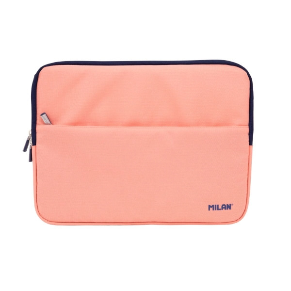 Milan Coleccion 430 Funda para Portatil hasta 13" - Forro Atercipelado - Bolsillo Delantero - Cierre de Cremallera - Color Rosa