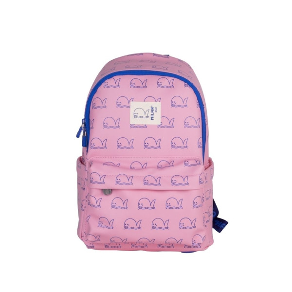 Milan Coleccion 460 Mochila Infantil Casual 9.5L - Compartimento Principal y Bolsillo Frontal con Cremalleras - 2 Bolsillos Late