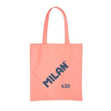 Milan Serie 1918 Tote Bag Bolsa de Tela - TamaÃ±o  50x38x41cm - Asa Larga 27cm - Tejido 'ripstop' - Color Rosa