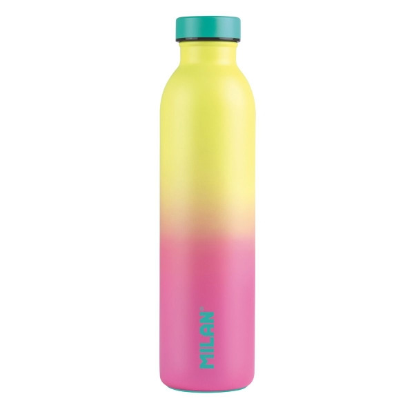 Milan Serie Sunset Botella Isotermica 0.59L - Doble Pared de Acero Inoxidable - Liquidos Calientes hasta 12h, Frios hasta 24h -