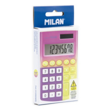 Milan Sunset Calculadora de Bolsillo - 8 Digitos - Embalaje de Carton - Color Amarillo