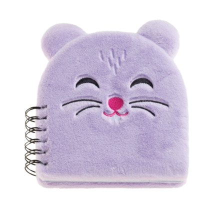 Miquel Rius Back2Fun Cuaderno Peluche Hamster - 160 Hojas Rayadas de Papel 80 g/m2 - Guardas Estampadas y Primera Pagina con Portadilla