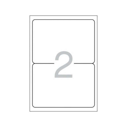 Multi3 Pack de 200 Etiquetas Blancas Cantos Redondeados Tamaño 199,6x144,5mm con Adhesivo Permanente para Multiples Usos