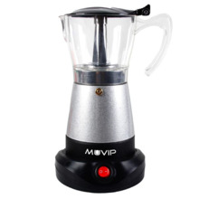 Muvip Cafetera de Goteo - ElÃ©ctrica - 480W - Calefactor integrado - Contenedor transparente - Capacidad para 6 Tazas