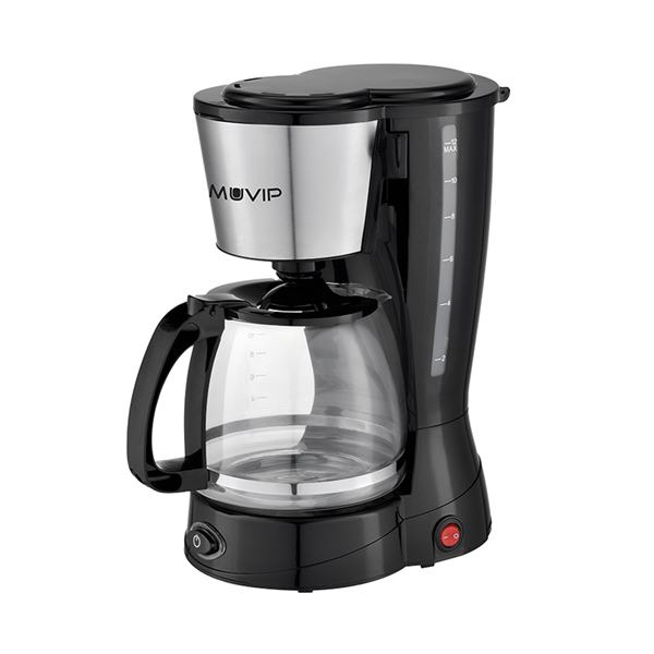 Muvip Cafetera de Goteo - Eléctrica - 800W - Funcion antigoteo - Filtro Permanente Abatible - Indicador Nivel de Agua - Contene