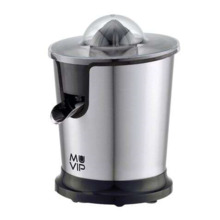 Muvip Exprimidor Electrico Inox 300W - Cuerpo y Filtro de Acero Inoxidable - Sistema Antigoteo - 2 TamaÃ±os de Conos
