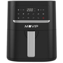 Muvip Freidora Aire Caliente 45L 1600W Pantalla Tactil - 10 Programas Preestablecidos - Cocina con 80% Menos Grasa - Olla Antiad