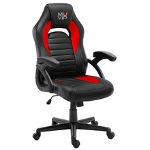 Muvip GM900 Silla Gaming - Reposabrazos Acolchados - Atura Regulable - Piston Clase 2 - Sistema de Bloqueo - Color Negro/Rojo
