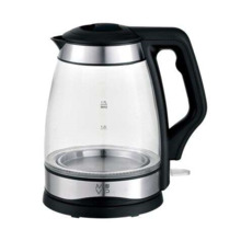 Muvip Hervidor de Agua Cristal Inox 1.7 Litros 2200W - Indicador de Nivel de Agua - Base Giratoria 360Âº - Color Negro