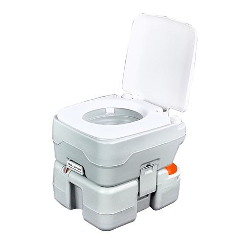 Muvip Inodoro Quimico Portatil 15 Litros con Nivel - Color Blanco