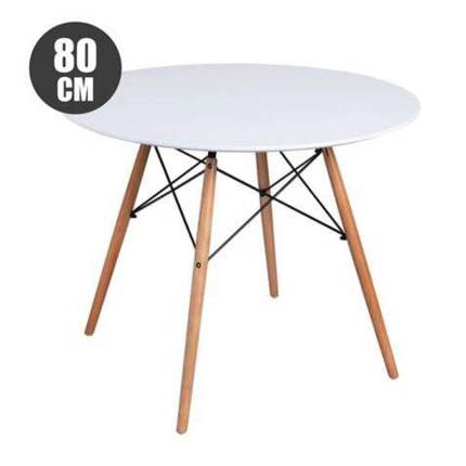 Muvip Mesa Redonda Design D500 80cm - Color Blanco