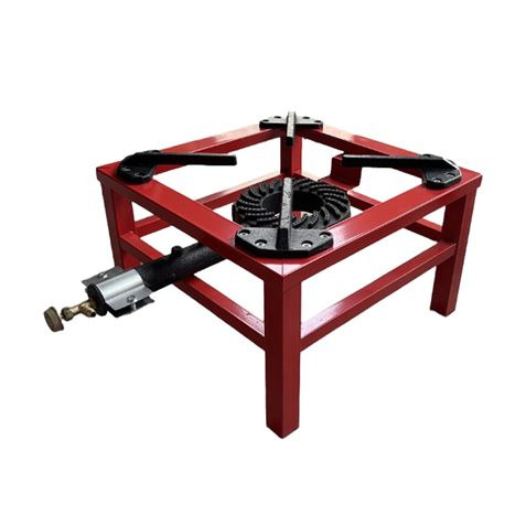 Muvip MV0628 Hornillo a Gas Portatil Reforzado - Quemador de Hierro Fundido - Potencia 7.5kW - Llave de Regulacion de Gas - Comp
