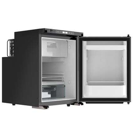 Muvip Nevera Fija con Compresor LG 50L - Conexion 12/24/220V - Consumo 60W - Apertura Frontal - Proteccion Bateria - Luz LED - Temperatura Regulable - Dos Zonas de Frio - Color Gris