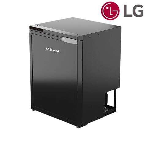 Muvip Nevera Fija con Compresor LG 65L 60W - Conexion 12/24V - Proteccion Bateria del Vehiculo - Luz LED Interior - Temperatura