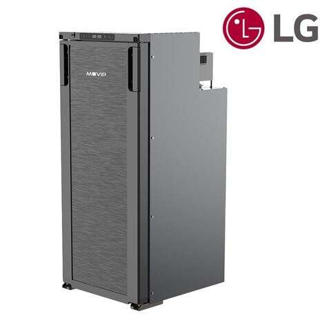 Muvip Nevera Fija con Compresor LG 90L 80W - Conexion 12/24V - Proteccion Bateria del Vehiculo - Luz LED - Control de Temperatu