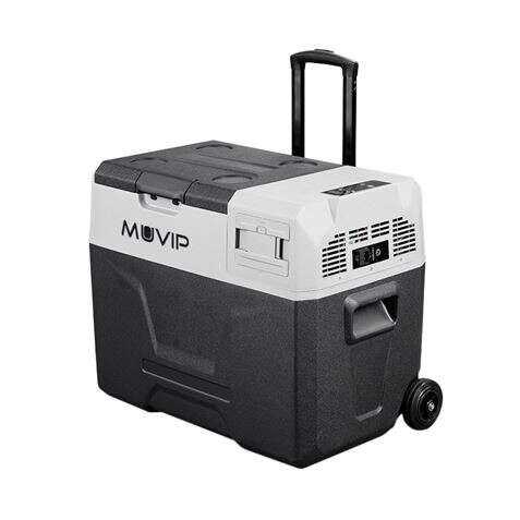 Muvip Nevera Portatil con Compresor - Capacidad 40L - Luz LED - Proteccion Bateria - Temperatura -20º/+20º - Conexion 12/24/22