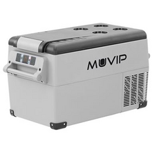 Muvip Nevera Portatil de Compresor 35L - Proteccion Bateria Vehiculo - Luz LED - Temperatura -20º/+20º - Conexion 12/24/220V - C