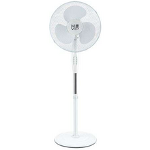 Muvip Ventilador de Pie - 40cm - 45w - Base Reforzada - 3 Velocidad - Color Blanco