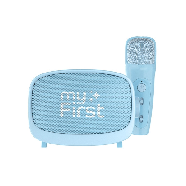 MyFirst Voice 2 Altavoz Bluetooth - Microfono Individual - MP3 - Efectos Vocales - Color Azul